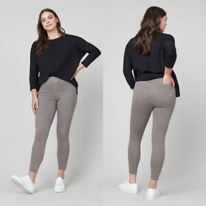 Spanx Gray Stretch Waist Pull‎ On Jean-ish Ankle Skinny Legging Jeans Size XS